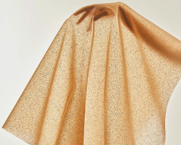adam sheet is a translucent and washable fabric made of recycled apple waste