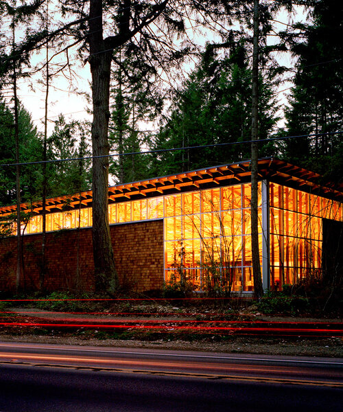 walls of windows run along airy maple valley library in washington