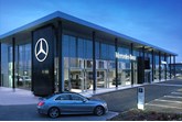 Mercedes-Benz showroom new corporate identity 