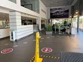 Social distancing at a JCT600 Porsche Centre